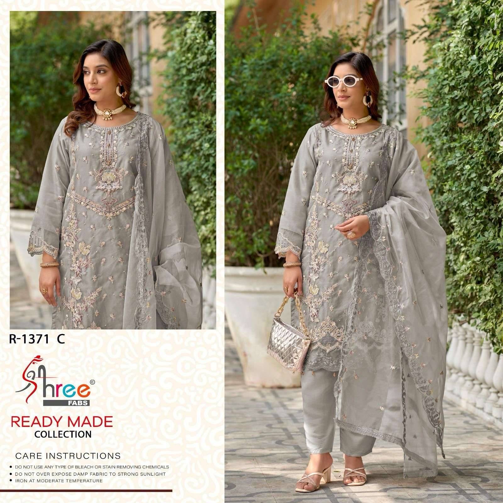 1371 Colors BY Shree fabs 1371 a TO 1371 d SERIES Pakistani Stylish Beautiful Colourful Printed & Roman silk readymade Dresses At Wholesale Price
